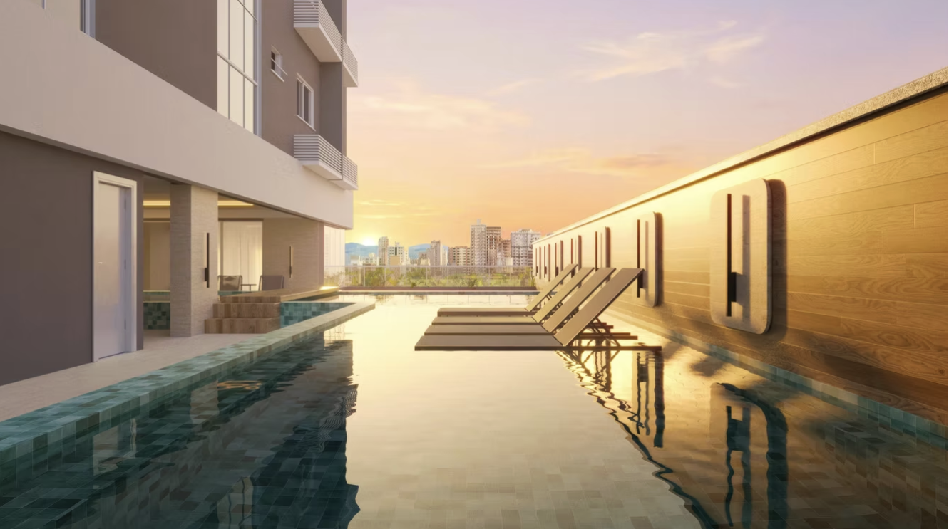 Piscina com vista panorâmica